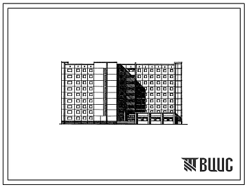 Типовой проект 161-97-21/1.2 Общежитие 9-этажное на 600 мест для студентов и учащихся