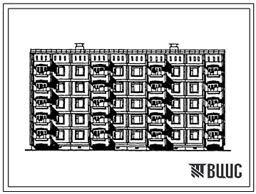 Типовой проект 151-105-117с.13.87 5-этажный жилой дом для малосемейных с 1- и 2-комнатными квартирами для Киргиской ССР