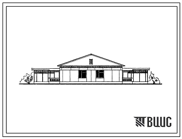 Типовой проект 183-115-119/1.2 Одноэтажный двухквартирный жилой дом с квартирами типа 3Б