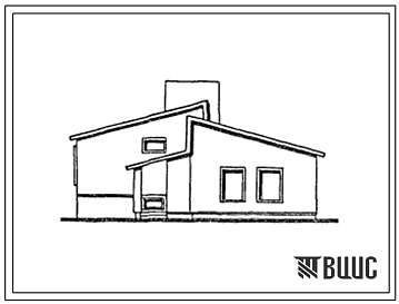 Типовой проект 184-000-404.13.86 Одноквартирный 5-комнатный жилой дом с кирпичными стенами для государственного строительства в сельской местности Латвийской ССР