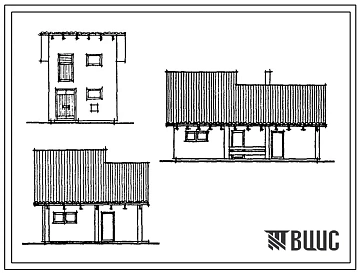 Типовой проект 194-16-103.86 Хозяйственные постройки для содержания скота и птицы. Тип II – со средним набором помещений. Общая площадь 19 м2 (СТЕНЫ ИЗ КИРПИЧА, Перекрытия железобетонные. Полное инженерное благоустройство, Одноэтажные, Мансардные, Секцион