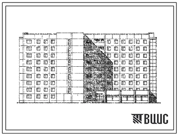 Типовой проект 161-97-76/1 9-этажное крупнопанельное общежитие на 600 мест