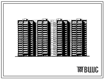 Типовой проект И-522А/78 16-ти этажные 251-квартирные панельно-блочные жилые дома из изделий серии II-68 производства ГМПСМ для строительства в г. Москве
