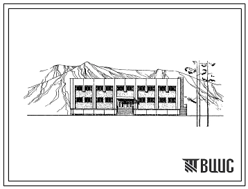 Типовой проект 264-15-29м Библиотека на 100 тыс. томов и 120 читательских мест.