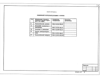 Альбом 7 Спецификации оборудования (из типового проекта 902-1-107.87)     