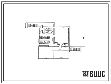 Типовой проект А-II,III,IV-100-75/16 Заглубленный склад инвентаря и оборудования (убежище на 100 человек, размеры убежища 12м на 8м, режимы вентиляции 1,2).
