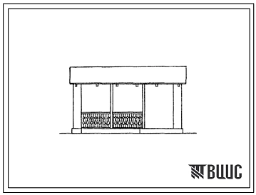 Типовой проект 195-000-96с Хозяйственный навес для индивидуальных застройщиков. Для строительства в 3Б, 4Б и 4В климатических подрайонах Азербайджанской ССР