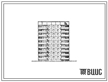 Типовой проект 121-0194.13.88 Девятиэтажная блок-секция рядовая на 36 квартир. Для Златоуста