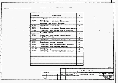 Альбом 5 Спецификации оборудования.    