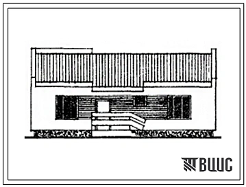 Типовой проект 184-52-229 Одноэтажный одноквартирный жилой дом с квартирой типа 5Б.