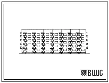 Типовой проект 85-046.86 Блок секция 5-этажная 64-квартирная для малосемейных