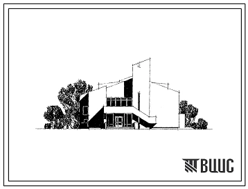 Типовой проект 264-12-181 Сельский клуб с залом на 150 мест. Для строительства в 1В климатическом подрайоне, 2 и 3 климатических районах