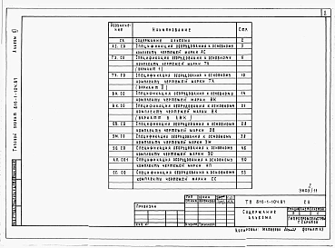 Альбом 11 Примененный из 816-1-104.87 Спецификации оборудования. БЫТОВЫЕ ПОМЕЩЕНИЯ