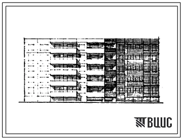 Типовой проект 121-031/1 5-этажная 30-квартирная блок-секция 1Б.2Б.4Б - 1Б.2Б.4Б поворотная под углом 135 градусов внутренний угол