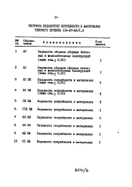 Альбом 3 Ведомости потребности в материалах