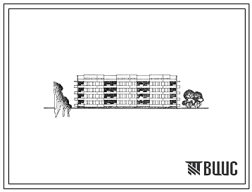 Типовой проект 111-26-29 Четырехэтажный трехсекционный жилой дом на 32 квартиры (однокомнатных 1Б-8, двухкомнатных 2Б-8, трехкомнатных 3А-12, четырехкомнатных 4Б-4). Наружные стены из аглопоритобетонных панелей.  Для строительства во 2 и 3 климатических р