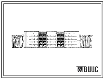 111-26-1 4-этажаный 3-секционный крупнопанельный дом на 32 квартиры (однокомнатных 1А-8, двухкомнатных 2Б-8, трехкомнатных 3А-4, трехкомнатных 3Б-8, четырехкомнатных 4Б-4). Для строительства во 2 климатическом районе, во 2В климатическом подрайоне Украинс