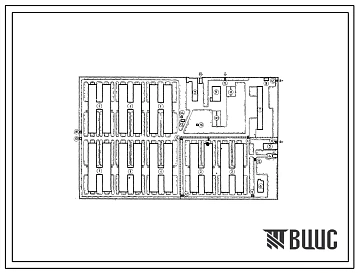 Типовой проект 819-98 Свиноводческая откормочная ферма на 24 тыс. голов с использованием для откорма пищевых отходов. Схема генерального плана.