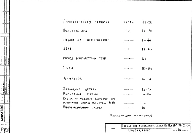 Альбом 1 Рабочие чертежи 