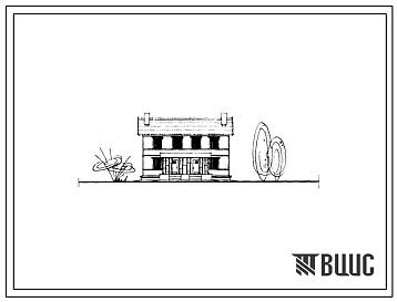 Типовой проект 1-50Б-7/68 Двухэтажный двухквартирный четырехкомнатный жилой дом с полным благоустройством в двух уровнях, стены брусчатные. Для строительства во 2 строительно-климатической зоне. Для леспромхозов.