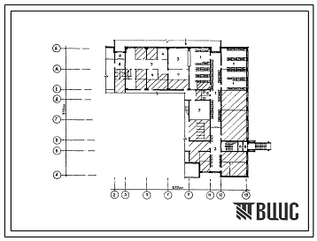 Типовой проект П-4-318(221-01-647м.88) Помещения 1 этажа на 11 классов (264 учащихся) в конструкциях серии 1.090.1-4м (для строительства в сельской местности), (убежище на 318 человек, размеры убежища 37,2м на 37,2м, режимы вентиляции 1,2).