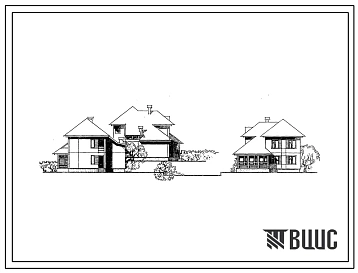 Типовой проект 141-135-212с/1.2 2-этажный жилой дом в 4-комнатной квартирой в двух уровнях. Для строительства в 3Б климатическом подрайоне сейсмичностью 7 и 8 баллов.
