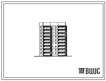 Типовой проект 93-011/1.2 Блок-секция пятиэтажная рядовая с торцевыми окончаниями на 20 квартир. Для строительства во 2А климатическом подрайоне Мурманской области (г.Апатиты и Кировск)