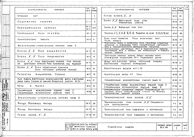 Альбом 1 Архитектурно-строительные и технологические чертежи