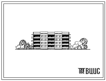 Типовой проект 111-26-17 Четырехэтажный двухсекционный 24-квартирный жилой дом (однокомнатных 1Б-8; двухкомнатных 2А-8; трехкомнатных 3Б-8).
