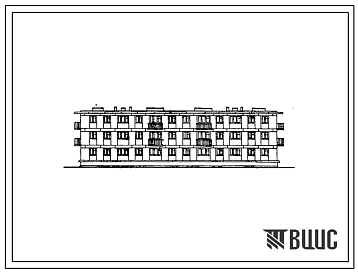 Типовой проект 1-307с-1с Трехэтажный двухсекционный дом на 24 квартиры, с ваннами, с подвалом и без подвала.