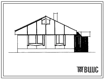 Типовой проект 181-209-30.86 Дом с трехкомнатной квартирой (тип I). Общая площадь 73 м2 (СТЕНЫ ИЗ КЛЕЕФАНЕРНЫХ ПАНЕЛЕЙ С ОБЛИЦОВКОЙ ИЗ АСБЕСТОЦЕМЕНТНЫХ ЛИСТОВ, Перекрытия деревянные. Полное инженерное благоустройство, Для Твери, Нижнего Новгорода