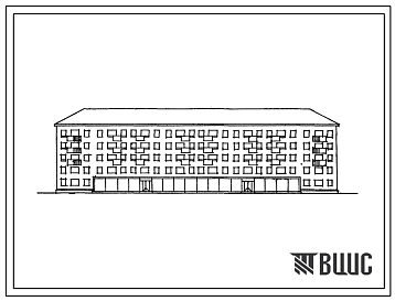 Типовой проект 1-447С-12 Пятиэтажный дом на 64 квартиры с торговыми предприятиями в 1 этаже