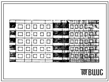 Типовой проект 90-021/1 Блок-секция 5-этажная 30-квартирная поворотная под углом 135 градусов с внутренним углом 2Б.3Б.4Б - 2Б.3Б.4Б