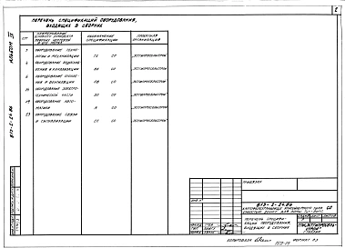 Альбом 4 Спецификации оборудования