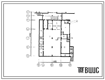 Типовой проект А-2-100(252-3-39с.83) Хозяйственно-бытовые помещения в подвале главного корпуса кардиологического диспансера на 120 коек, (убежище на 100 человек, размеры убежища 29,5м на 21м, режимы вентиляции 1,2).