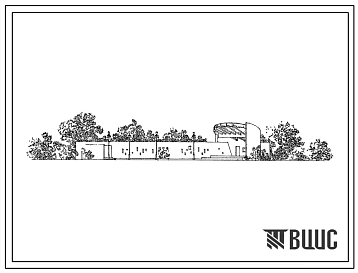Типовой проект 264-14-7 Открытая танцевальная площадка на 350 пар, для строительства в 1В климатическом подрайоне, 2 и 3 климатических районах