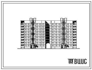 Типовой проект 90-0127.13.87 Блок-секция 9-этажная 72-квартирная с проездом для строительства в Тамбовской области