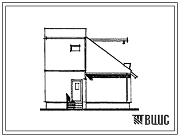 Типовой проект 141-129-20с.13.86 2-этажный одноквартирный 3-комнатный жилой дом для городской низко-плотной застройки с вариантами блокировки. Прямой (для Армянской ССР)