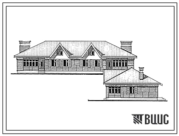 Типовой проект 183-24-283.13.88 Одноэтажный двухквартирный жилой дом с 3-комнатными квартирами (для строительства в Украинской ССР)