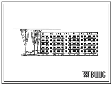 Типовой проект 1Г-450с-7к  Пятиэтажный семисекционный жилой дом на 80 квартир (стены кирпичные) с техническим подпольем.