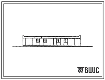 Типовой проект 183-52-148с 1-этажный 2-квартирный 5-комнатный жилой дом.