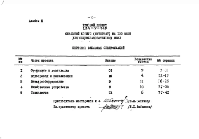 Альбом 2  Заказные спецификации     