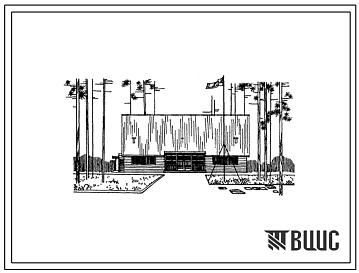 Типовой проект 296-2-28 Спортивный корпус с задом 24х12 м для строительства в 1В климатическом подрайоне, 2 и 3 климатических районах