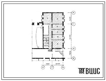 Типовой проект Б-3-185(264-20-80) Двойное использование помещений 1 этажа здания рейисполкома на 75 сотрудников для сельских населенных мест, (убежище на 185 человек, размеры убежища 22,4м на 7,5м, режимы вентиляции 1,2,3).
