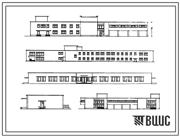Типовой проект 254-3-7 Психоневрологический интернат на 300 мест. Для строительства во 2 и 3 строительно-климатических зонах.