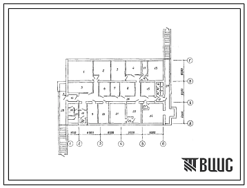Типовой проект В-II,III,IV-80-36.86 Пункт управления железнодорожной станции с узлом связи. Стены из бетонных блоков по ГОСТ 13579—78 (для сухих грунтов), (убежище на 80 человек, размеры убежища 27м на 18м,режимы вентиляции 1,2,3).