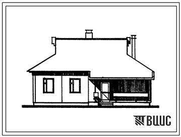 Типовой проект 181-94-85/1 Дом одноэтажный одноквартирный трехкомнатный.