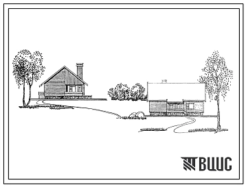 Типовой проект 184-89-62/1.2 Жилой дом (БКС-8) 1-этажный 1-квартирный с квартирой 3Б