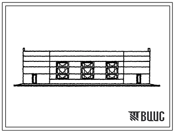 Типовой проект 816-2-5 Корпус наружной мойки, диагностики и окраски машин райсельхозтехники на обслуживаемый парк 2000 машин.