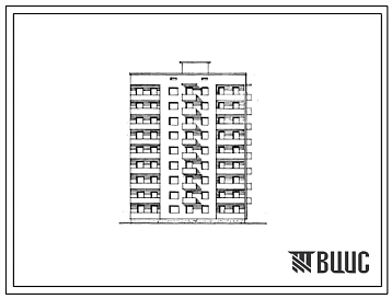 Типовой проект 87-094 Девятиэтажная унифицированная угловая блок-секция на 36 квартир (однокомнатных 1Б-9, двухкомнатных 2Б-1, трехкомнатных 3А-1, трехкомнатных 3Б-17, четырехкомнатных 4А-8). Для строительства во 2В, 3Б и 3В климатических подрайонах Украи